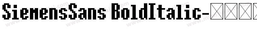 SiemensSans BoldItalic字体转换